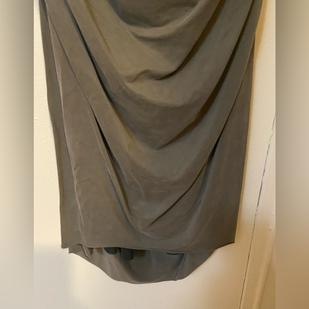 Helmut Lang Torrent Side Ruched Dress in Relic (Gray)  Size‎ M - Picture 6 of 10